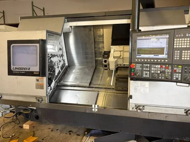 Okuma #LB-4000EX-II-MYx1500 Big Bore, OSP Control, 26.3" swing, 15" chuck, 4" bar, Hi-G Control, NC turret - Image 1