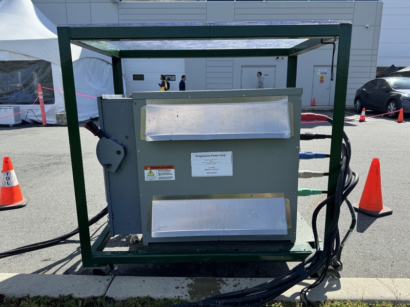 150 KVA 600 Primary, 208Y/120 Secondary, Delta #DA3150V, Dry Type Isolation Transformer on Cart, ground fault - Image 3