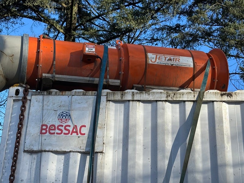 Jetair #B-105-B, Axiflow Mining Ventilation Fan, 5 HP, 1800 RPM, 460 Volts, 3PH, 2022 - Image 3