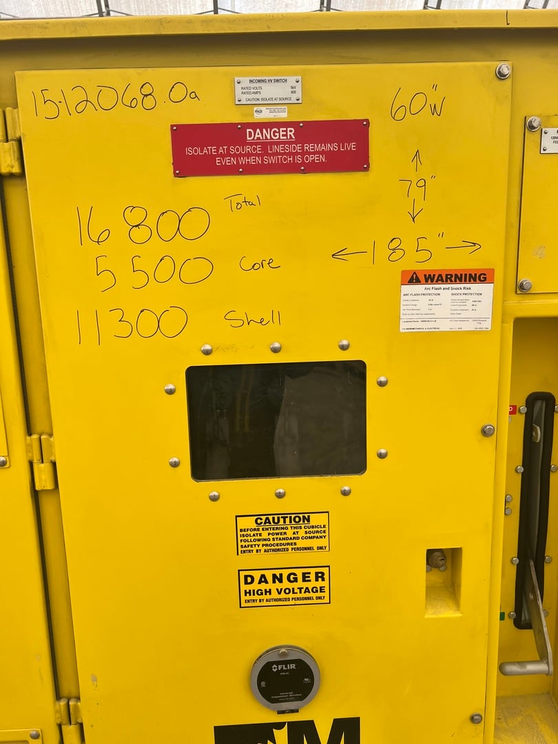 Metalec, Underground Substation/Mine Power Center, 800/1000 KVA, 4,160 Pri., 600/347 Sec., 3PH, 2015 - Image 3