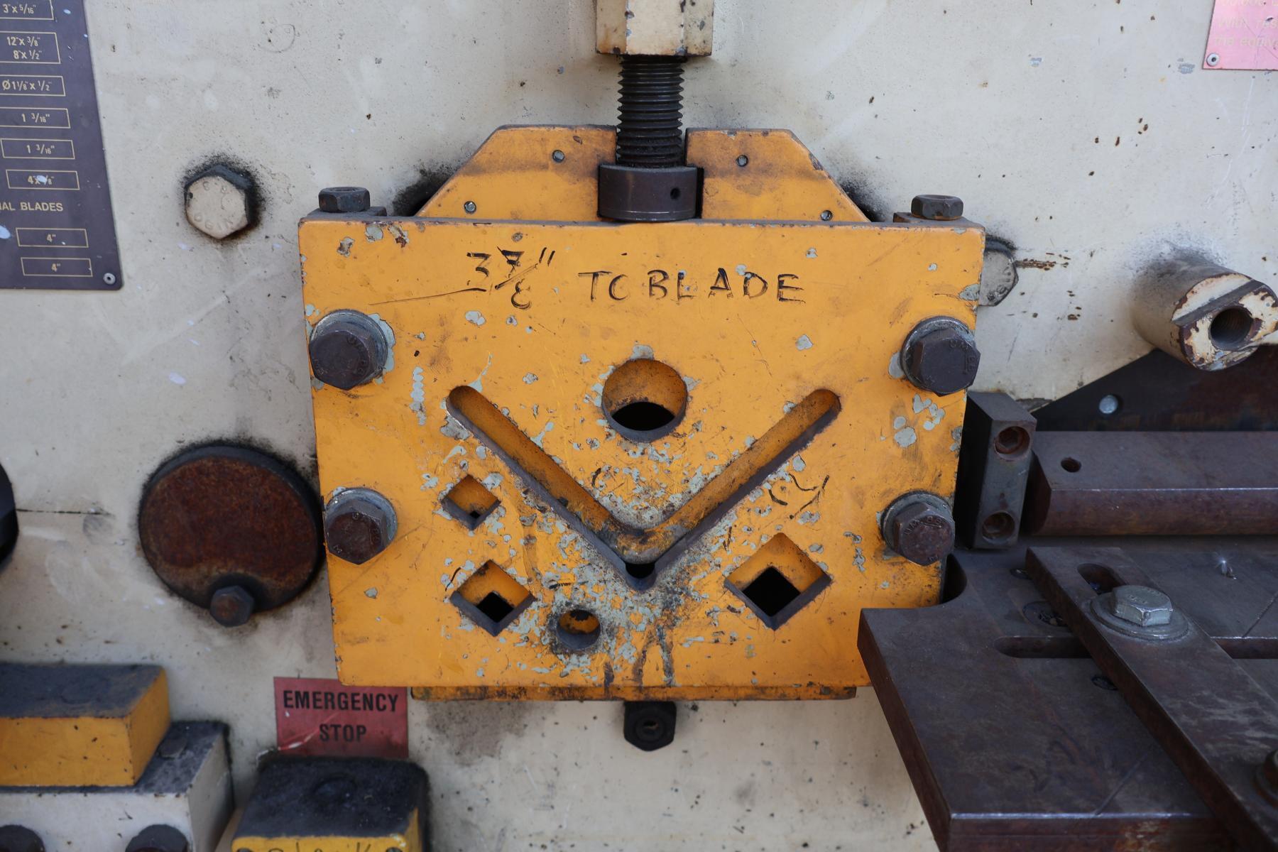 4" x 4" x 3/8" Geka #Minicrop, ironworker, 50 ton, foot pedal Control - Image 5