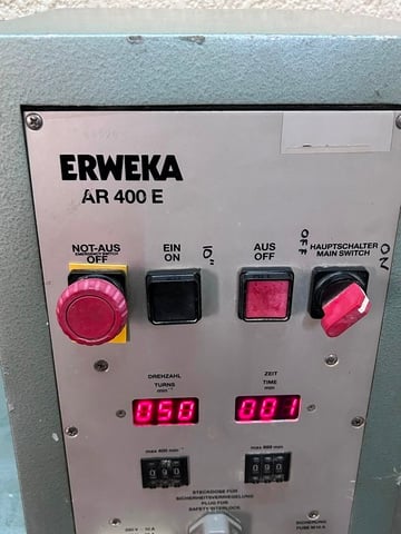 Erweka #AR-400-E, Laboratory Roller Mill, 3-roll, 400 RPM, 127 V. - Image 2