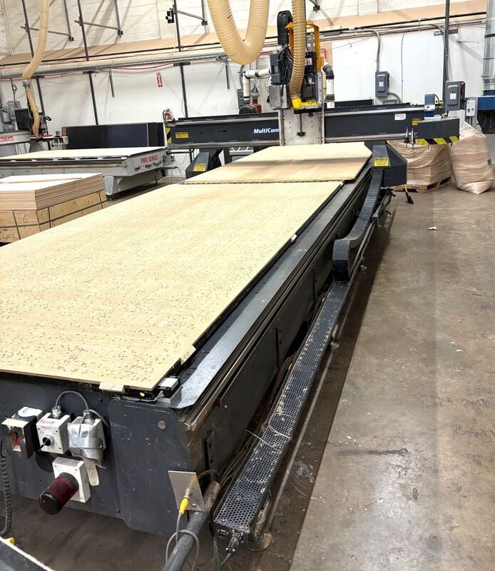 MultiCam #5000-Series, CNC Router, 5' x 20' table, 12-station tool changer, 10 HP, 24,000 RPM Columbo - Image 2