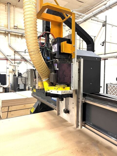 MultiCam #5000-Series, CNC Router, 5' x 20' table, 12-station tool changer, 10 HP, 24,000 RPM Columbo - Image 3