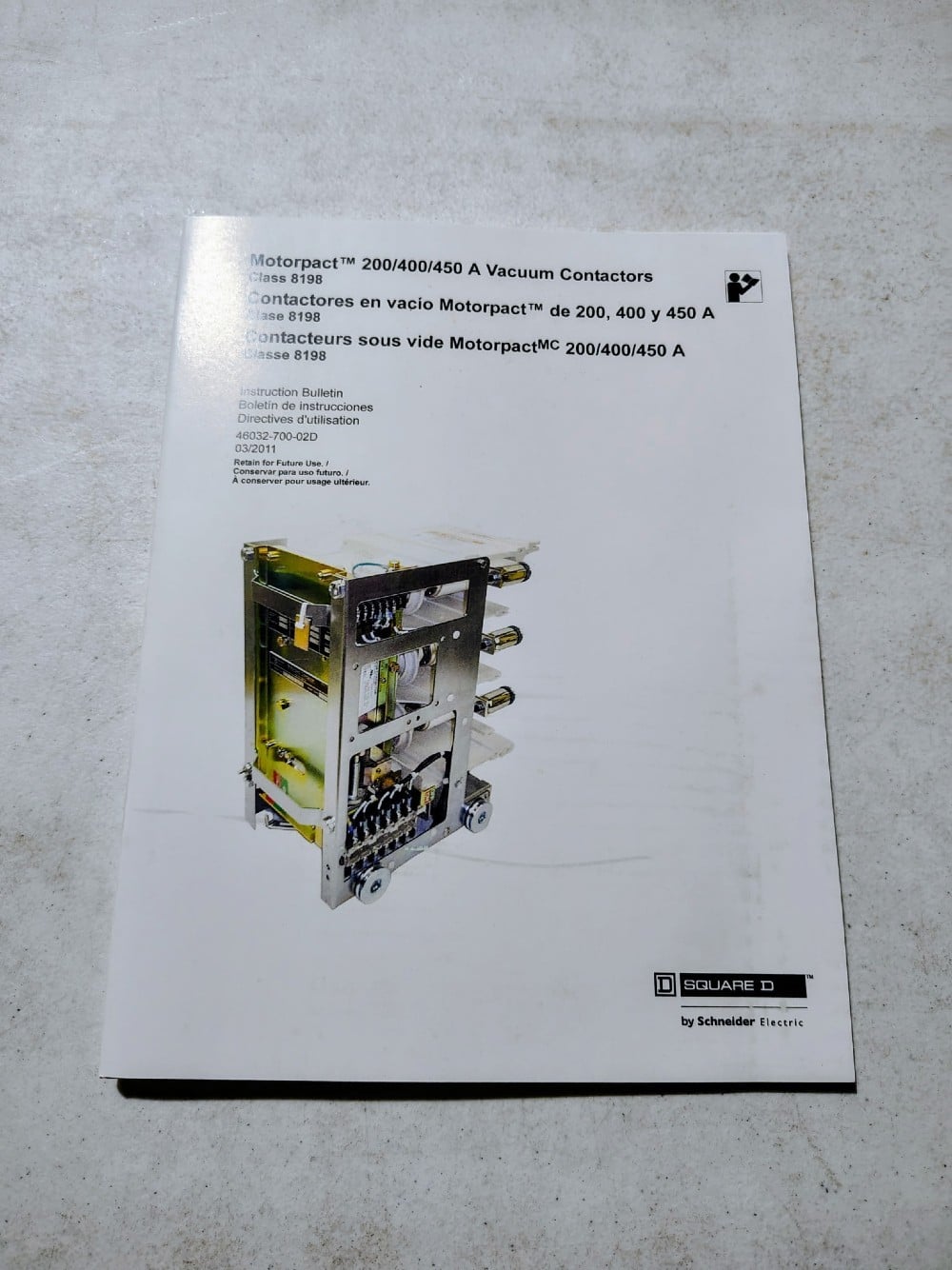 Square D Motorpact, Class E2, Mechanically Latched, 450 Amp, 5.5 KV, 1200 Amp Bus, Medium Voltage Motor - Image 4