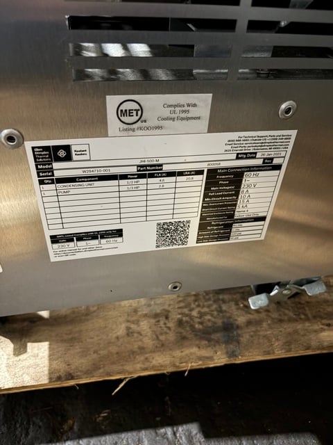 1/2 Ton, Koolant Koolers #JHI-500-M, Water Chiller, 4,500 BTU/hr, 1/3 HP pump, 4 GPM @ 50 psi, 5 gallon - Image 3