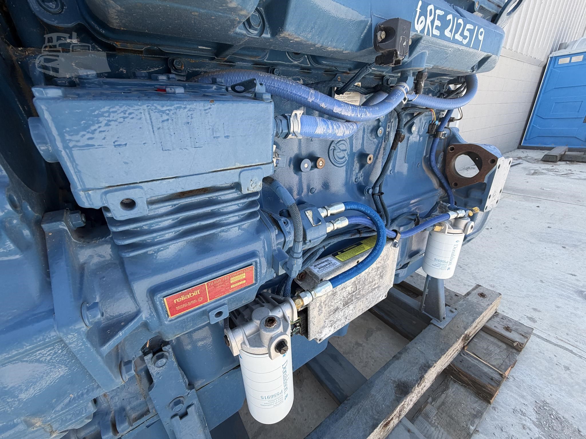 500 HP Detroit #60-Series-12.7, diesel engine, rblt. - Image 4