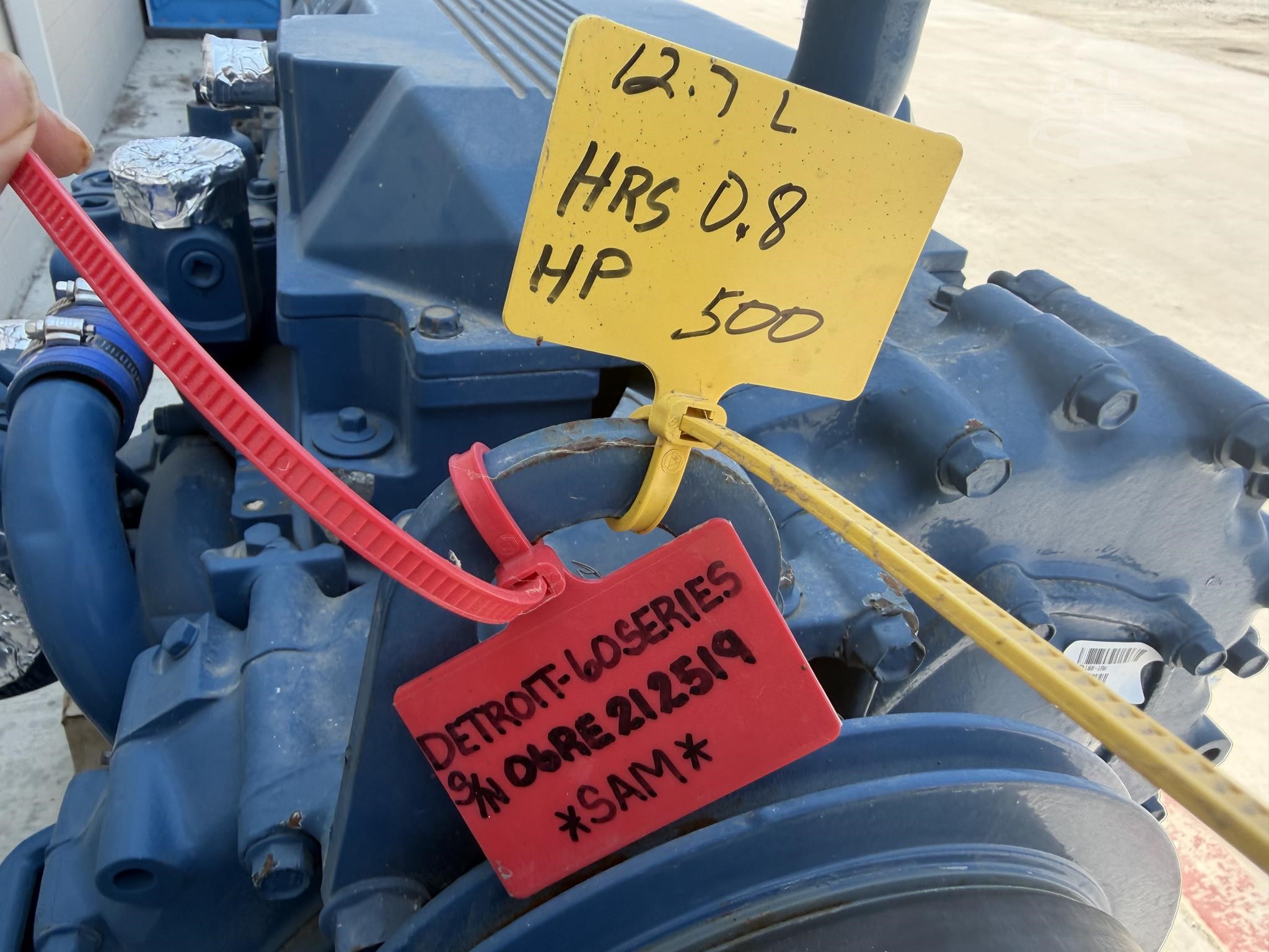500 HP Detroit #60-Series-12.7, diesel engine, rblt. - Image 8