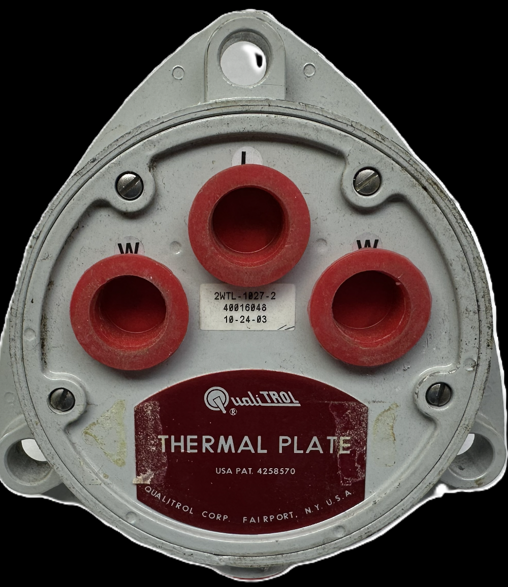Qualitrol Corp., Thermal Plate, Part No. 2WTL - 1027 - 2 - Image 2