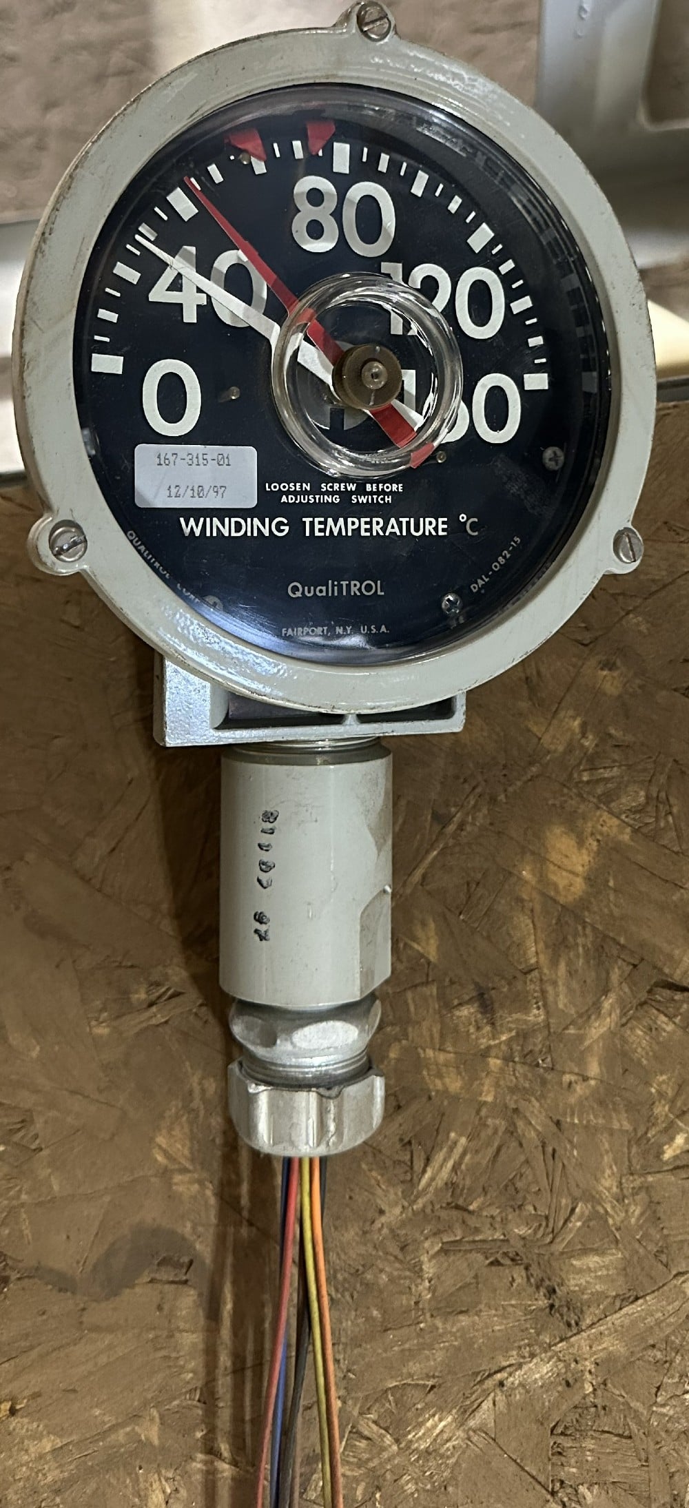 Qualitrol Corp., Control Winding Temperature Indicator (WTI), 0 - 160C, Part No. 167-315-01 - Image 2
