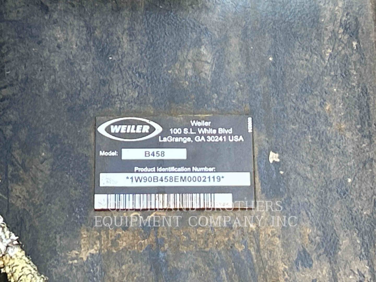 Weiler B458, 3819 hours, S/N: 1W90B458EM0002119, 2021 - Image 6