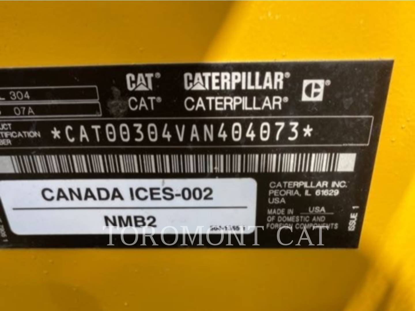 Cat 304-07, Mini Excavator, 122 hours, S/N: AN404073, 2024 - Image 5