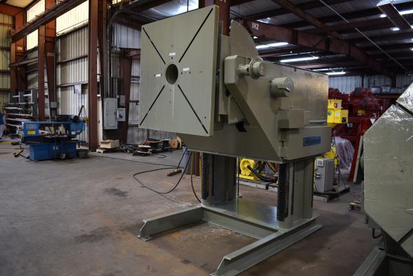 6000 lb. Koike Aronson #RGE60CS, gear elevated welding positioner, 12" COG, powered tilt, 48" x48" tbl., hand - Image 2