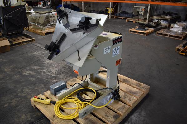 1500 lb. Pandjiris #15-4AB, welding positioner, Model A gripper chuck, variable speed, 24" x24" tbl., hand - Image 5