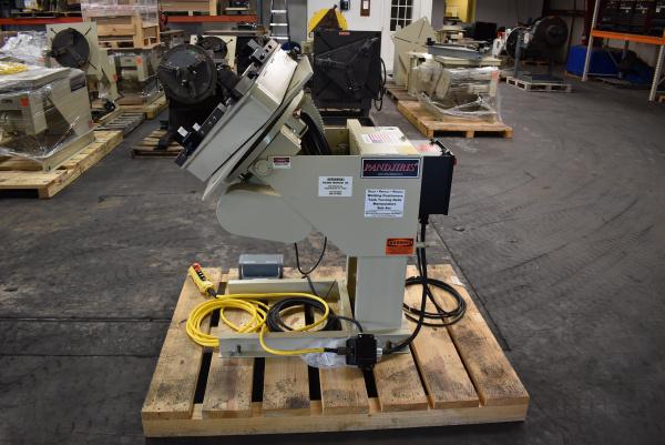 1500 lb. Pandjiris #15-4AB, welding positioner, Model A gripper chuck, variable speed, 24" x24" tbl., hand - Image 6