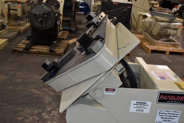1500 lb. Pandjiris #15-4AB, welding positioner, Model A gripper chuck, variable speed, 24" x24" tbl., hand - Image 7