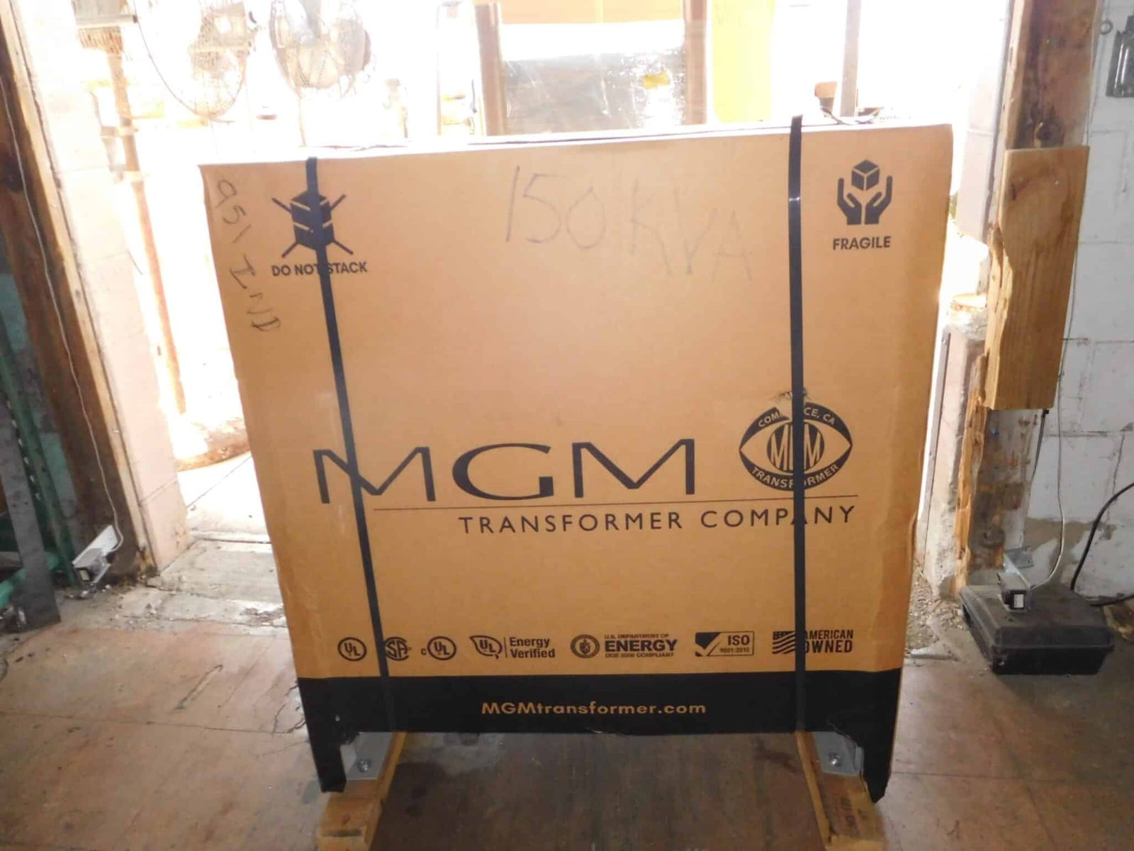 150 KVA 480 Primary, 208Y/120 Secondary, MGM #HT150A3B2-D16, Transformer, 3 Phase, Class AA, new - Image 3