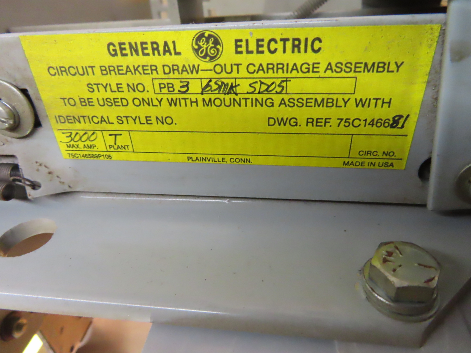 3000 Amps, General Electric #TP3030SSFC, Power Break Insulated Case Circuit Breaker, 3-pole - Image 10
