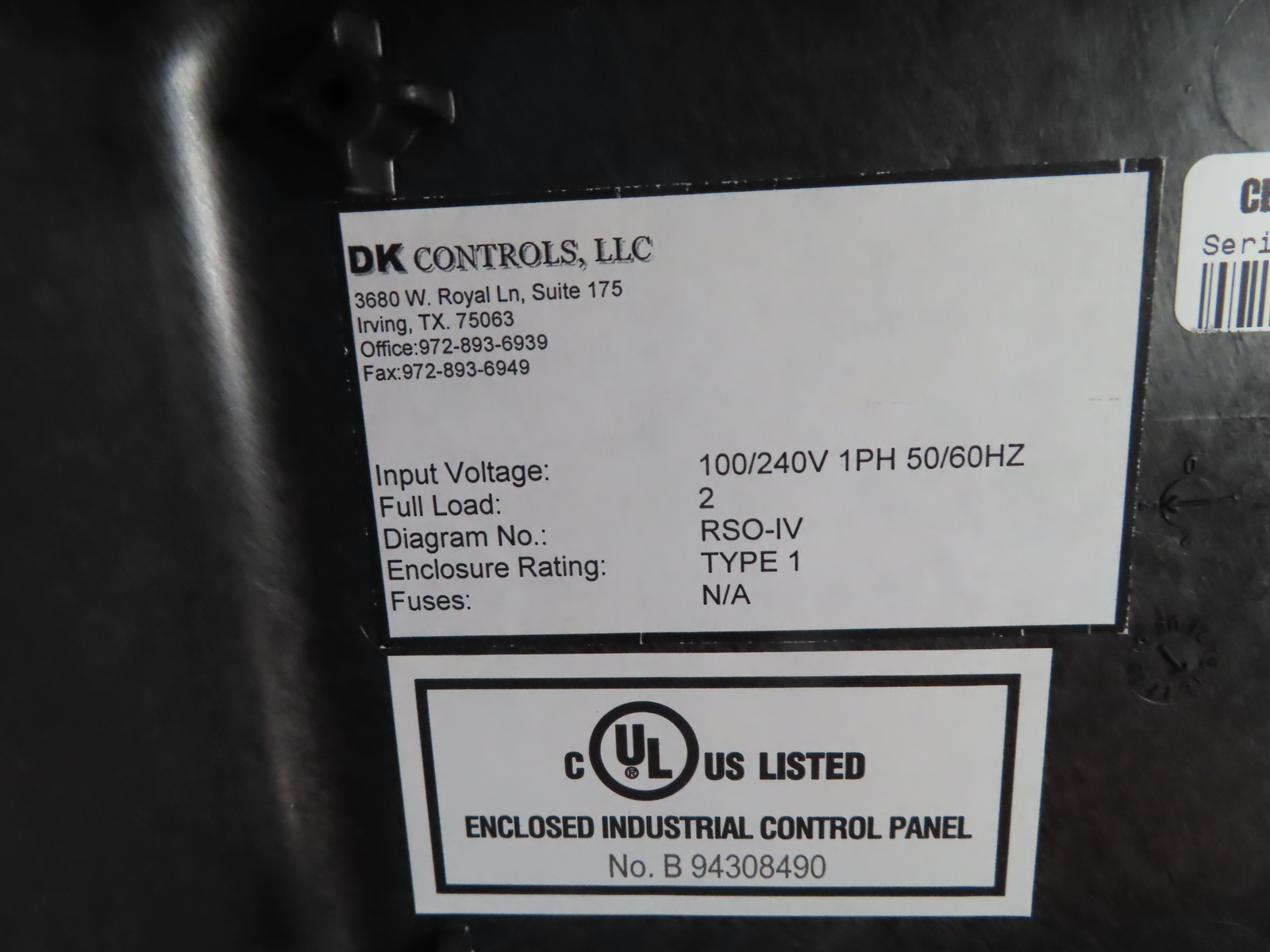 CBS ArcSafe #RRS-3, Remote Switch Operator, for General Electric AKD-8 Air Circuit Breaker, 120/240 Volts, 1 - Image 7