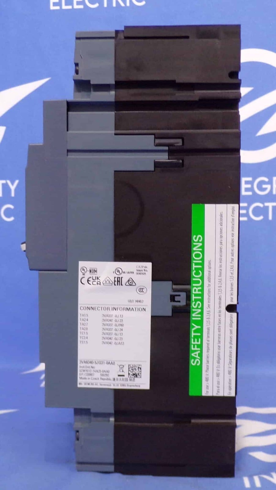 400 Amps, Siemens #3VA6340-5JQ31-0AA0, 3VA6 Molded Case Circuit Breaker, 3-pole, 600 Volts, ETU560 LSIG trip - Image 6