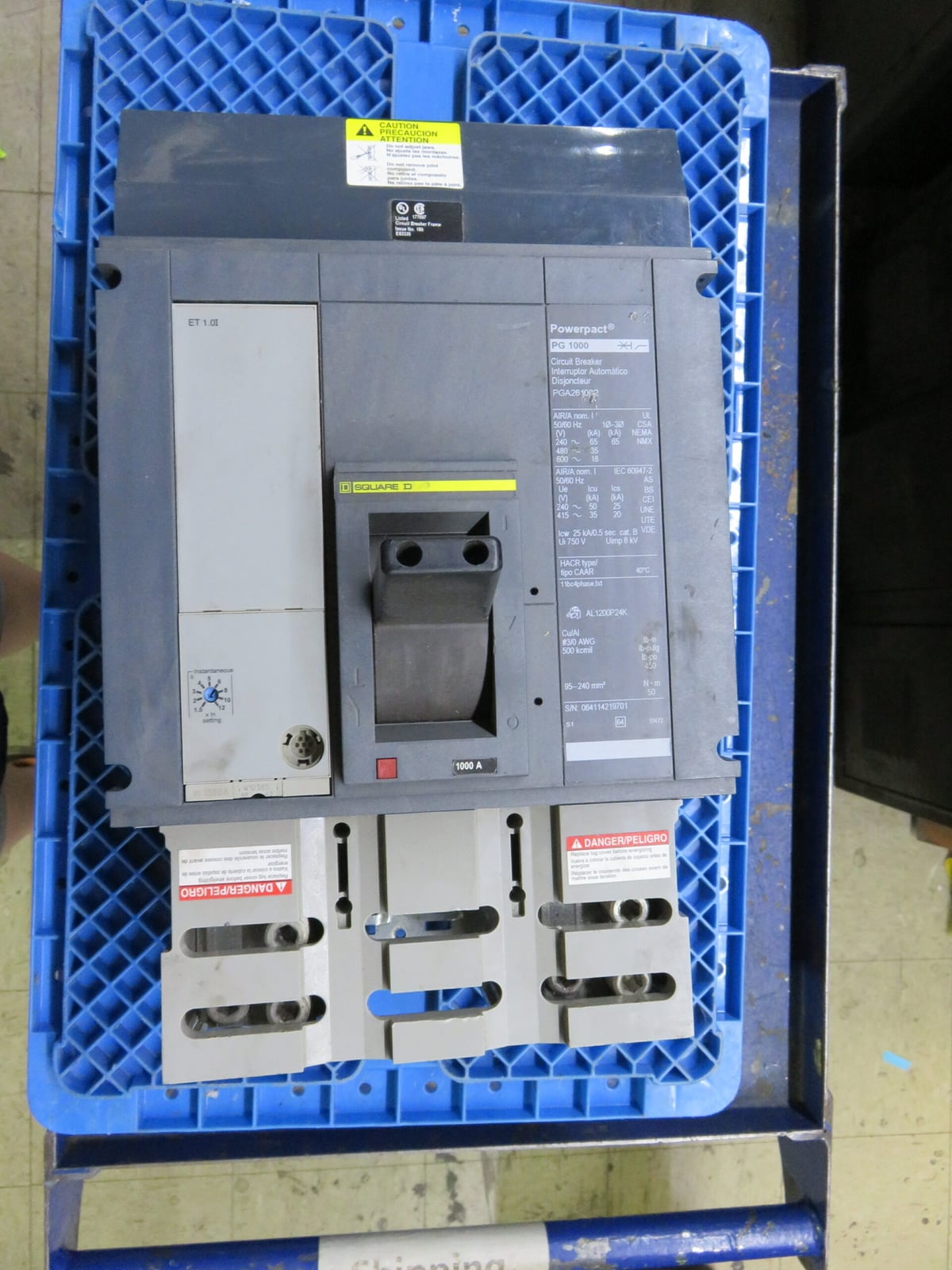 1000 Amps, Square D #PGA261002, I-Line Circuit Breaker, 2-pole, 600 Volts, plug-in - Image 4
