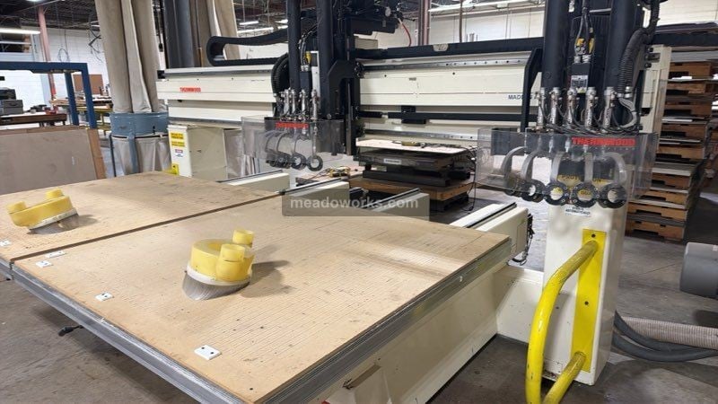 Thermwood #C42, 3-Axis CNC Router, twin head, twin 5' x 5' tables, 460 Volts, updated 2020 - Image 2