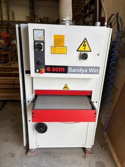 24.8" SCM #Win-CS63, Wide Belt Sander, 0.118"-6.3" thickness, roller & shoe head, 61" x 25.2" abrasive belt - Image 1