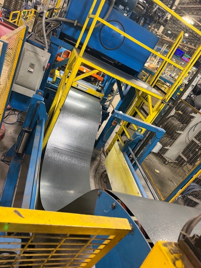 15000 lb. Feed Lease #R-15-36, conventional servo feed line, 37" W, 72" OD, 20"-24" ID, 7-rolls, 2014 - Image 2