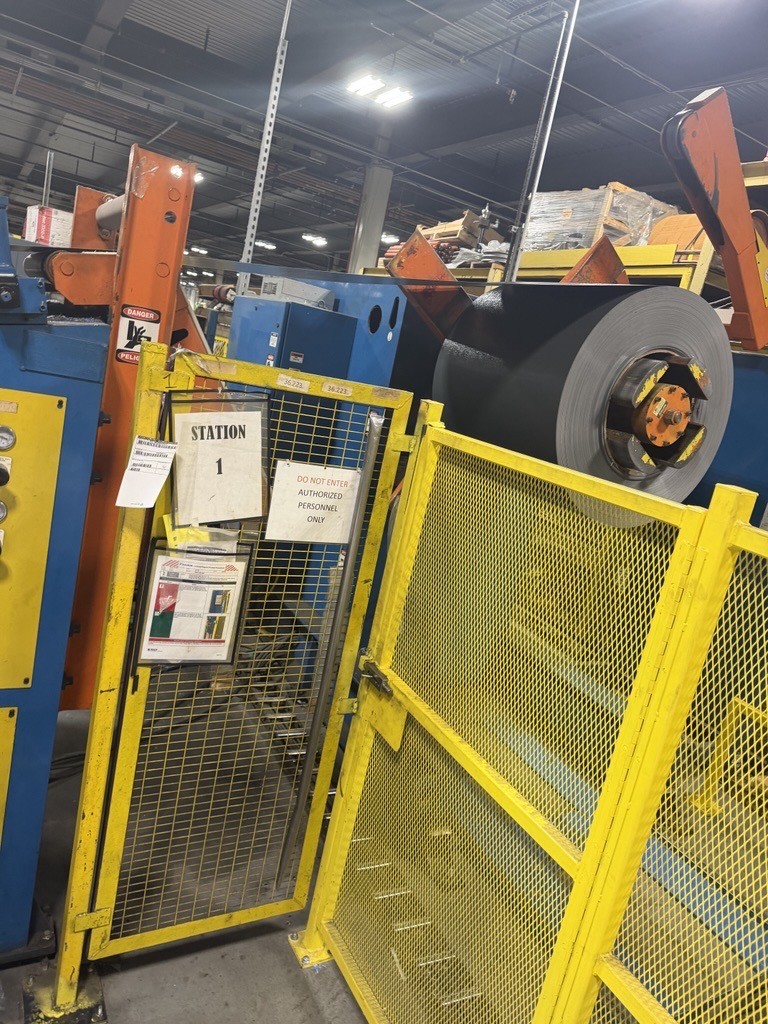 15000 lb. Feed Lease #R-15-36, conventional servo feed line, 37" W, 72" OD, 20"-24" ID, 7-rolls, 2014 - Image 3