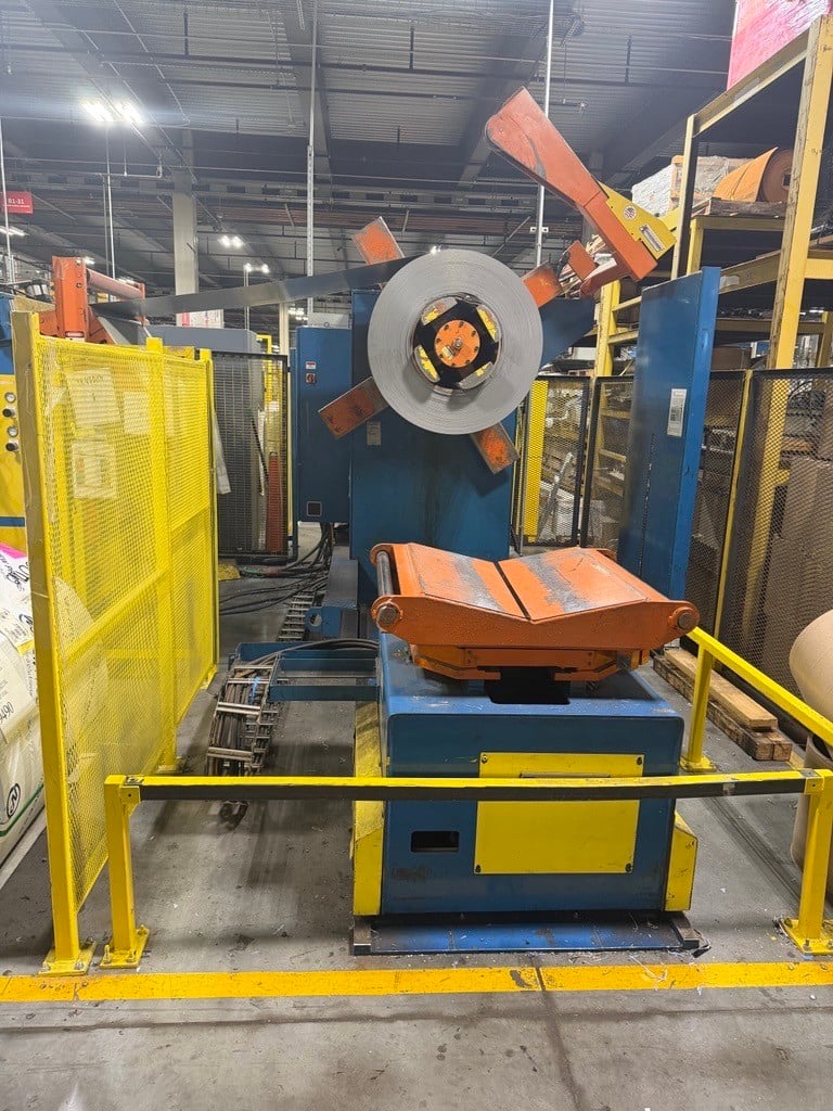 15000 lb. Feed Lease #R-15-36, conventional servo feed line, 37" W, 72" OD, 20"-24" ID, 7-rolls, 2014 - Image 4