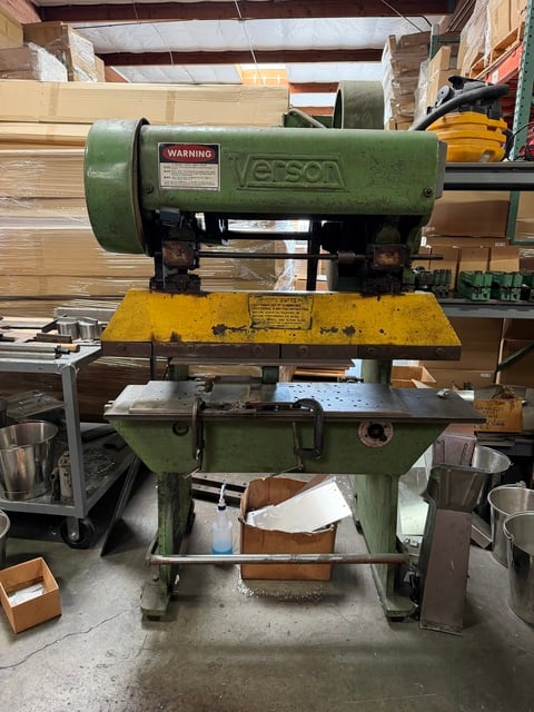 25 Ton, Verson #4086, mechanical press brake, 4' overall, 2" stroke, 8" throat, 2" adj. - Image 1