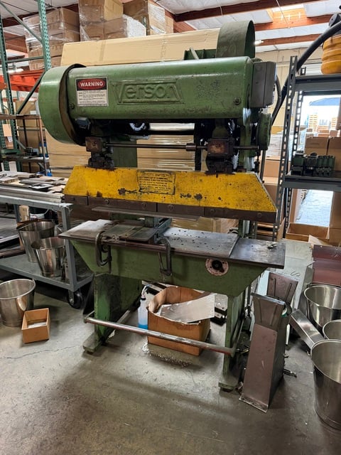 25 Ton, Verson #4086, mechanical press brake, 4' overall, 2" stroke, 8" throat, 2" adj. - Image 3