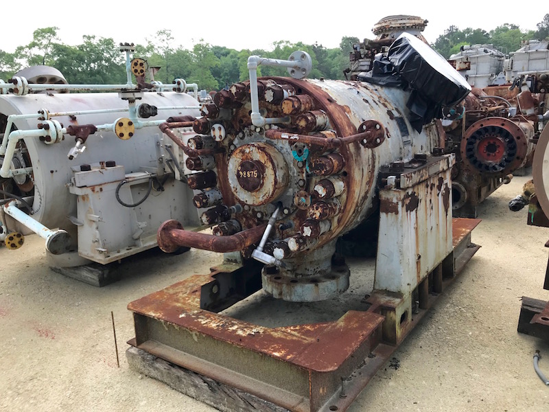 1740 ACFM, Clark #2BF9-8, centrifugal gas compressor, syn gas service, 1992/2136 PSIA, 8 stage, 3052 HP - Image 2