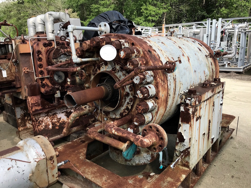 1740 ACFM, Clark #2BF9-8, centrifugal gas compressor, syn gas service, 1992/2136 PSIA, 8 stage, 3052 HP - Image 3
