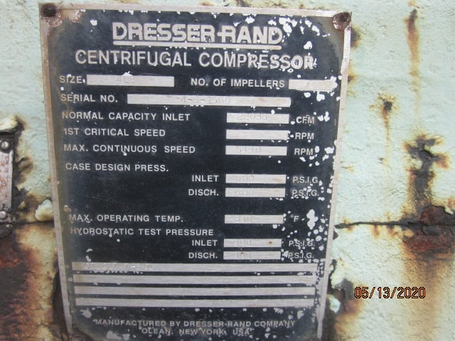 22036 ACFM, Clark #4LB7-5, centrifugal gas compressor, hydrogen service, 265/440 PSIA, 7 stage, 13315 HP - Image 7