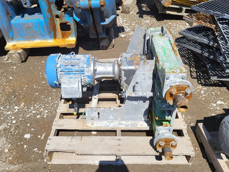 ProMinent, Motor-Driven Process Metering Pump, 5 HP motor, 1760 RPM, Nord SK-73F gear reducer, 23.47:1 ratio - Image 2