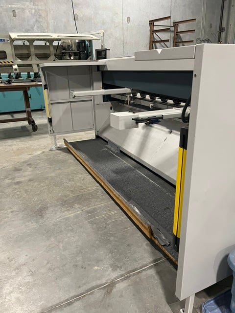 .157" x 10.2' Durma #MS3004, hydraulic shear, Durma DT-7 Control, 29-1/2" Back Gauge, 4' squaring arm, 10 HP - Image 4