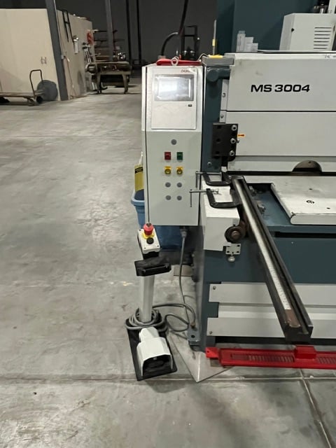 .157" x 10.2' Durma #MS3004, hydraulic shear, Durma DT-7 Control, 29-1/2" Back Gauge, 4' squaring arm, 10 HP - Image 5