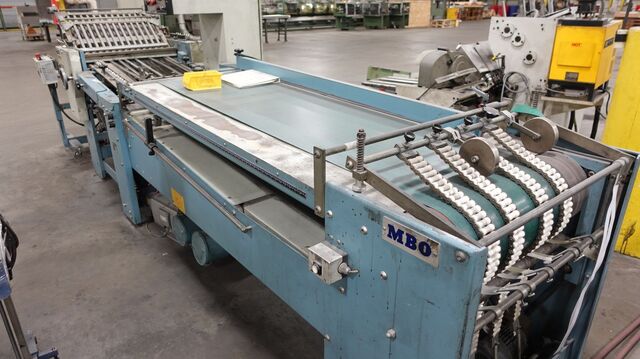 MBO #B26, Folder Line, LOT of 2, w/ Continuous Feeders, 4/4 Buckle Plates, 26" width, 26" x 40" sheet max - Image 5
