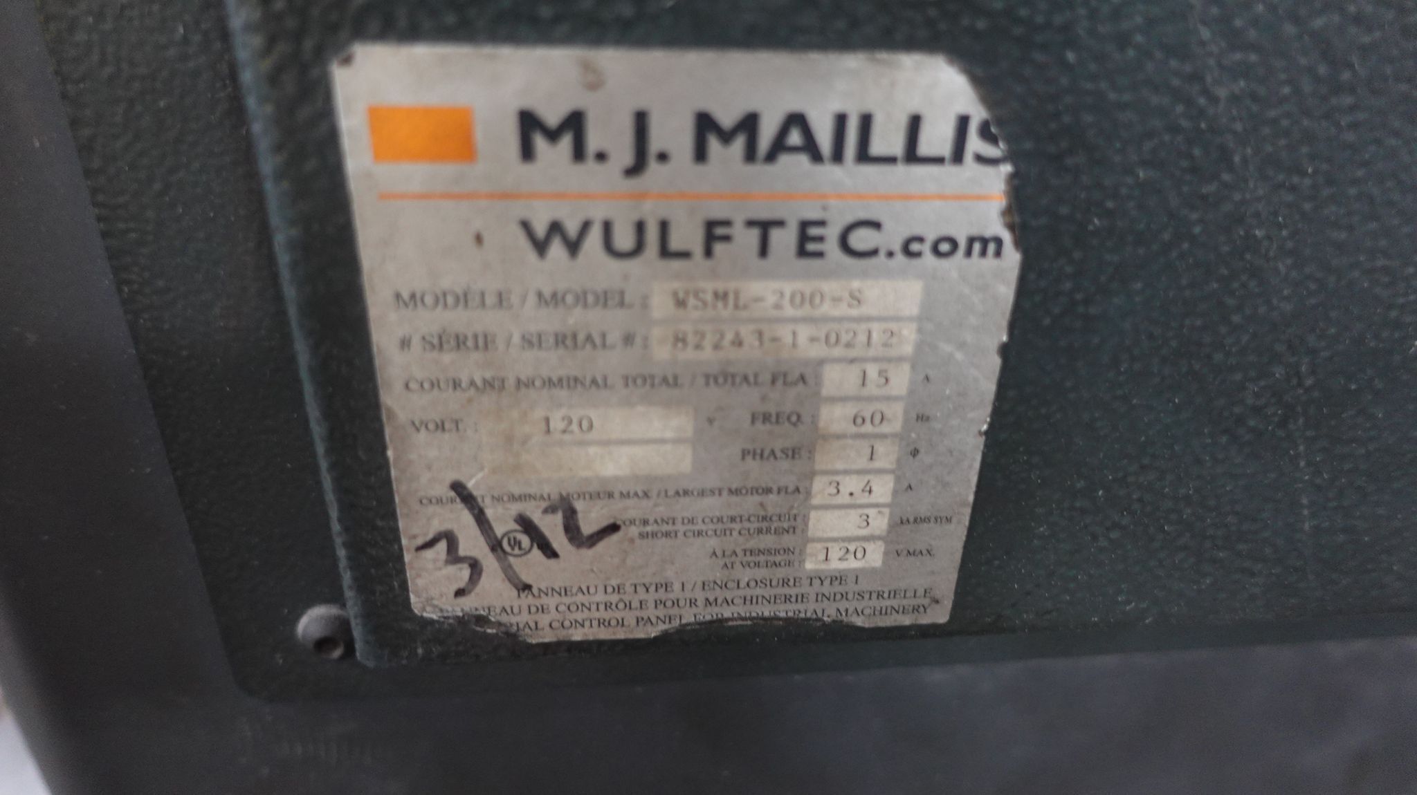 Wulftec #WSML-200-S, Semi-Automatic Pallet Stretch Wrapper, 65" turntable, 5,000 lb. capacity, 55 loads/hr - Image 4