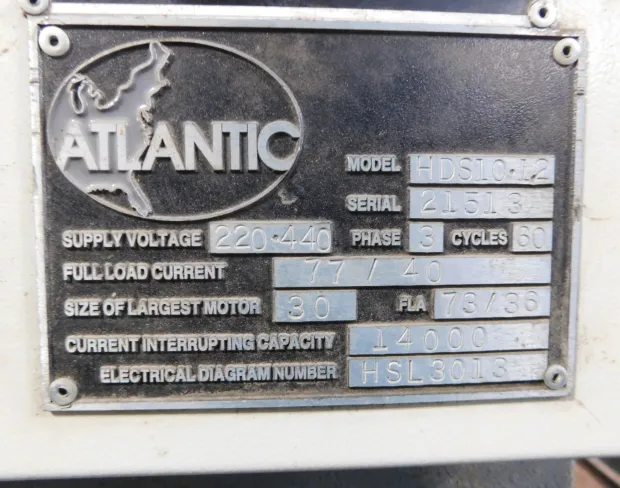 1/2" x 10' Atlantic #HDS10.1/2, hydraulic shear, 39" go-to Back Gauge, SP8 Control, rapid blade gap, adj. - Image 5
