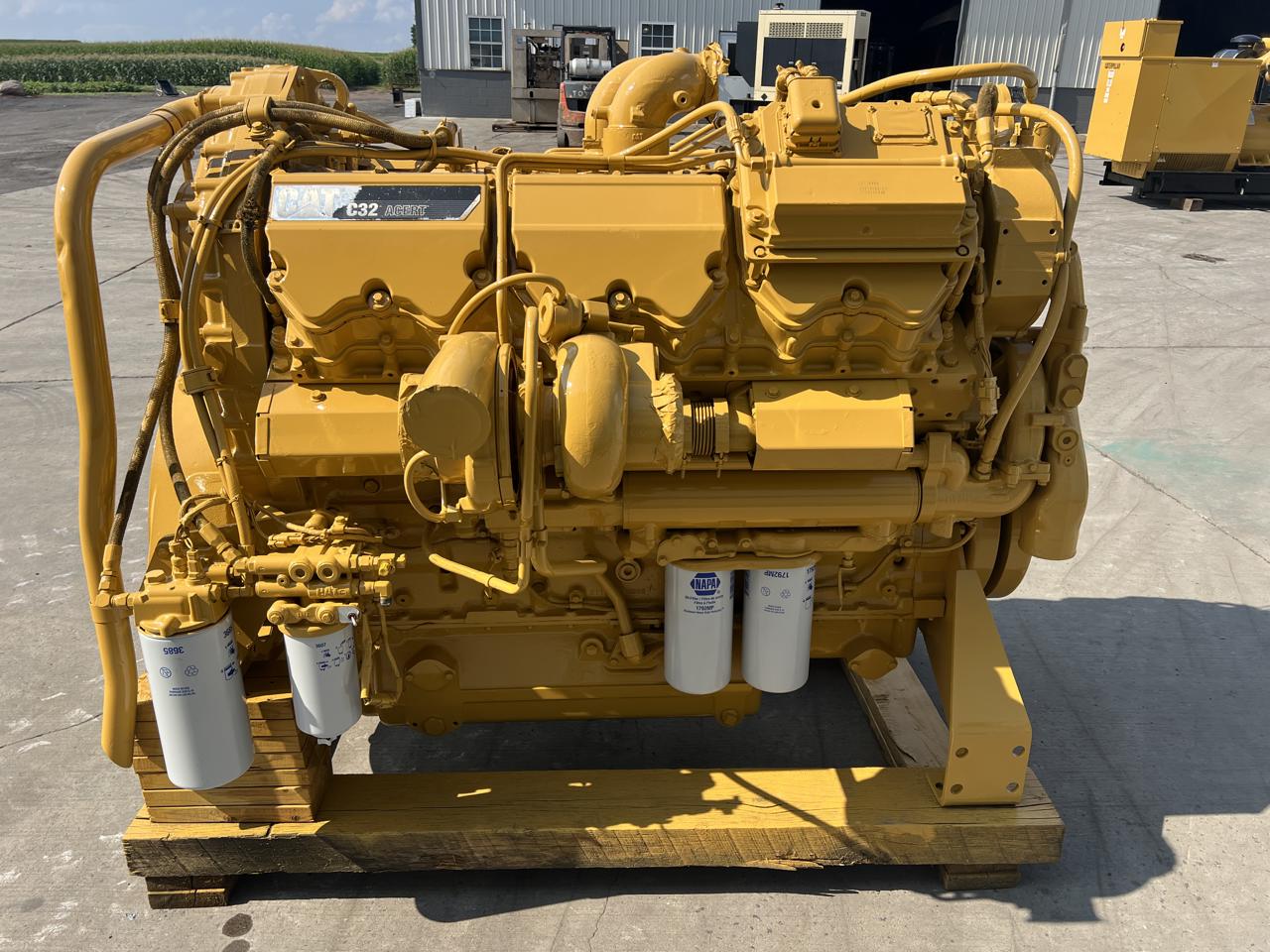 1350 HP Caterpillar #C32, industrial diesel engine, EPA Tier 2, sound attenuated enclosure 0 bell housing - Image 1