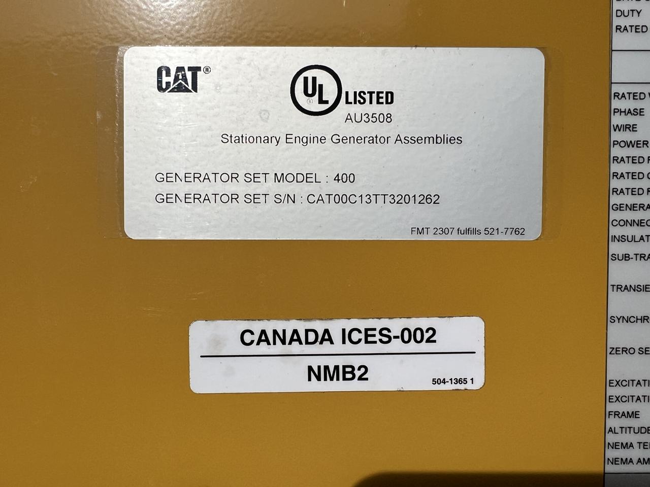 400 KW Caterpillar #C13, diesel generator set, 480 Volts, 1/3 phase, EPA Tier 3, sound attenuated enclosure - Image 7