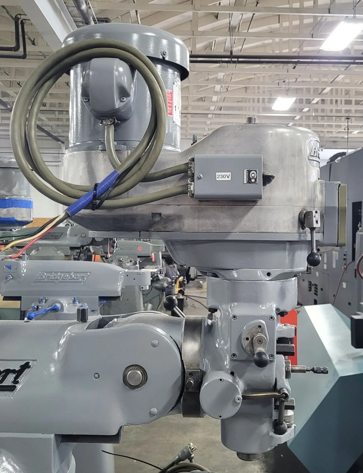 Bridgeport #Series-1, vertical milling machine, 9" x 42" table, 31" to 36" X, 12" Y, 16" Z, 12" ram, 2 HP - Image 5