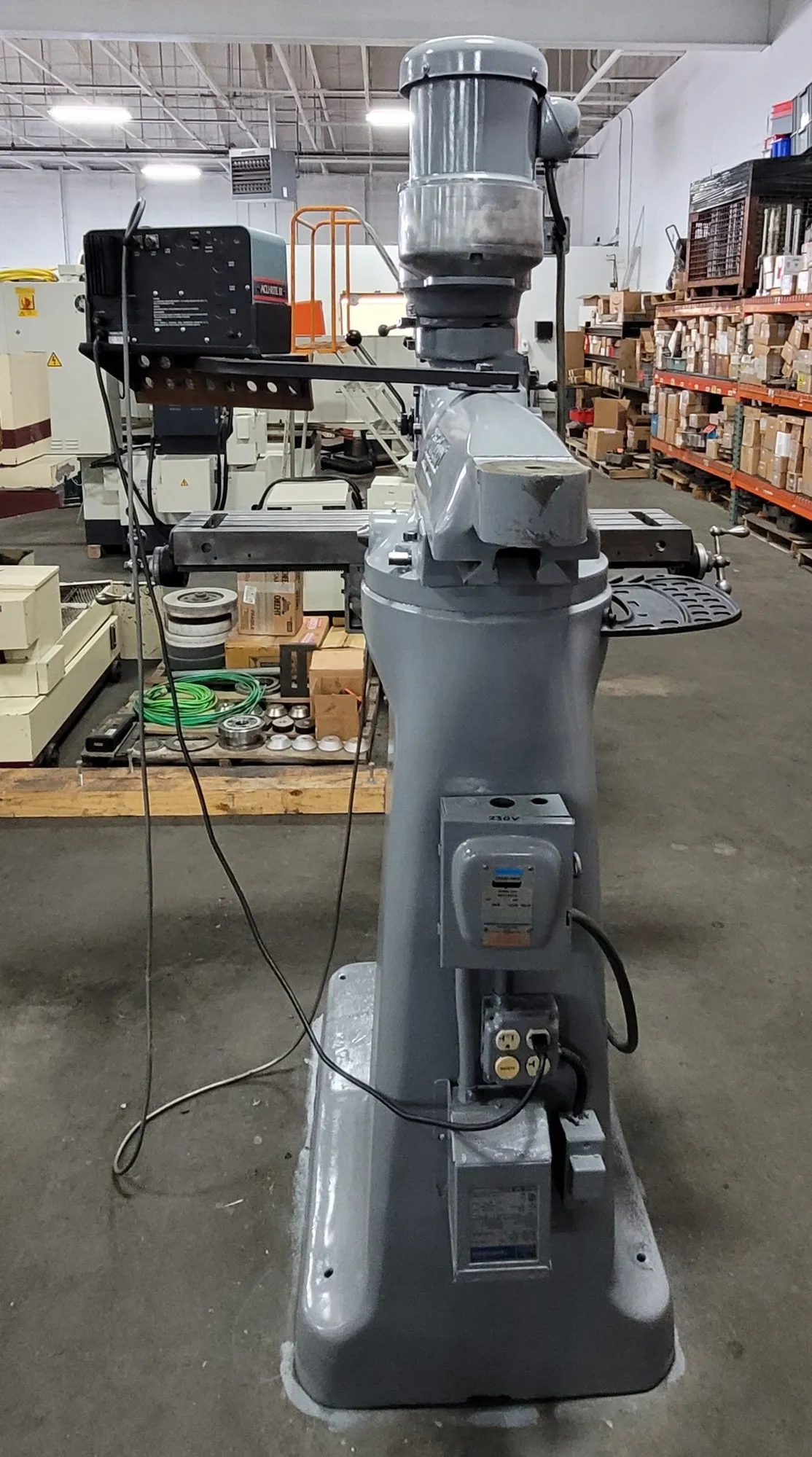 Bridgeport #Series-1, vertical milling machine, 9" x 42" table, 31" X, 12" Y, 16" Z, rebuilt 2 HP head, 4200 - Image 3