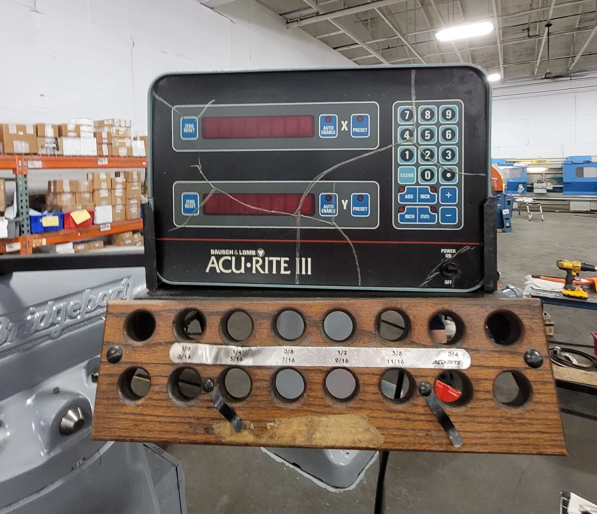 Bridgeport #Series-1, vertical milling machine, 9" x 42" table, 31" X, 12" Y, 16" Z, rebuilt 2 HP head, 4200 - Image 8