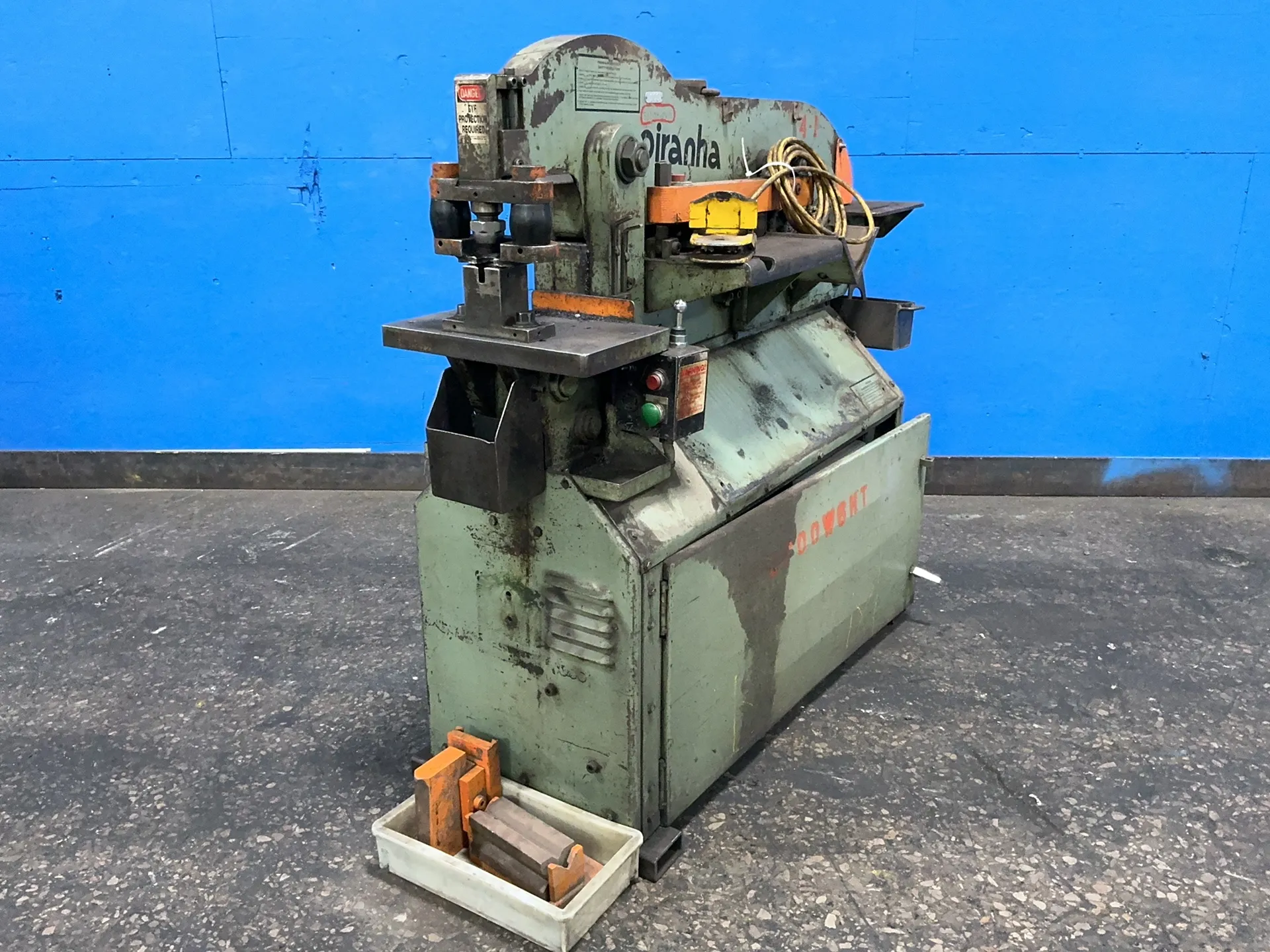 Piranha Mega Manufacturing, Ironworker, 50 Ton, Foot Switch - Image 4