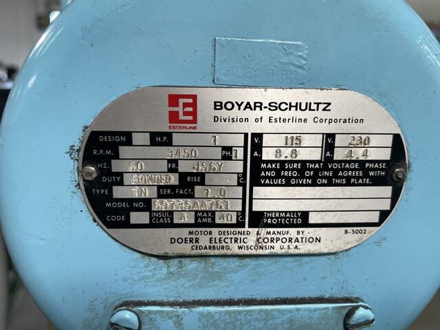 5-5/8" x 12" Boyar-Schultz #H-612-Challenger, horizontal surface grinder, 13" x 7" table travel, 5" x 10" - Image 6