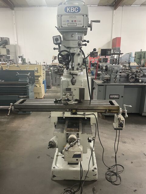 KBC Machinery #TUM-3VS, vertical milling machine, 10" x54" table, 32" X, 16" Y, 16" knee, 70-4200 RPM, R-8 - Image 2