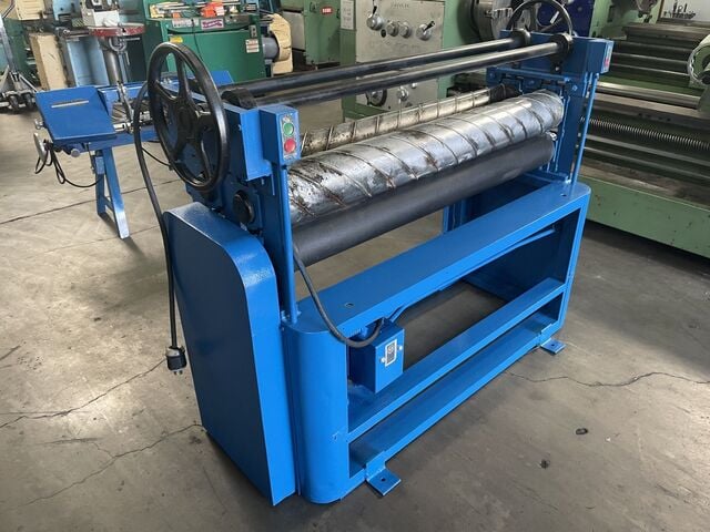 50" TCMS #D4542167, powered metal quilting machine, (2) 6" diameter top rolls, (2) 5" rubberized pinch rolls - Image 2